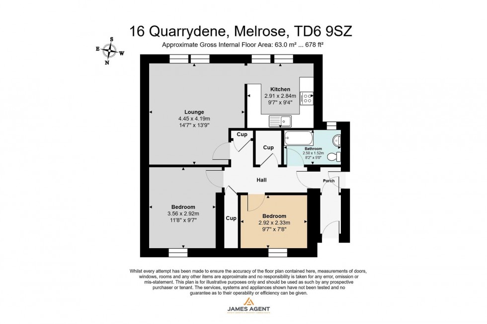 Floorplan for 16 Quarrydene, Melrose