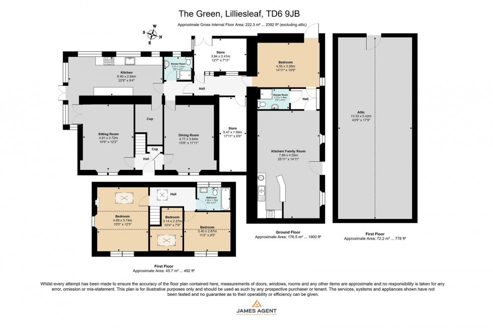 Floorplan for The Green, Lilliesleaf
