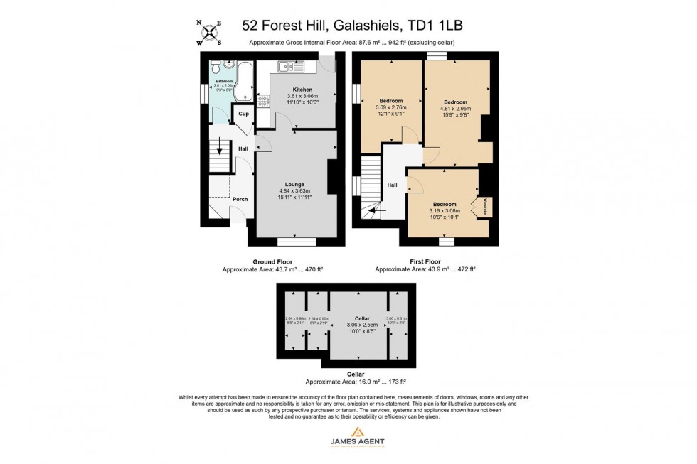 Floorplan for 52 Forest Hill, Galashiels